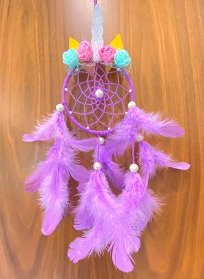 Rooh Dream Catcher~ Unicorn Love ~Handmade hangings Used for Wall Hanging, Decor, Balcony, Decor, Gift, Car, Wind Chimes, Room (Pink - Unicorn) - Image 5